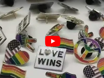 Video de la aguja de solapa LGBT